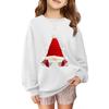 Children's Fashionable Casual Long-sleeved Loose Christmas Print Pullover Sweatshirt