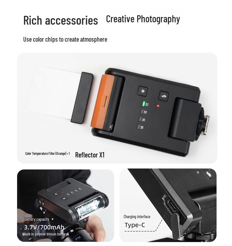 Yongnuo YN6 Mini On-Camera Flash with Built-in Battery for Nikon & Fuji Mirrorless Hot Shoe Cameras