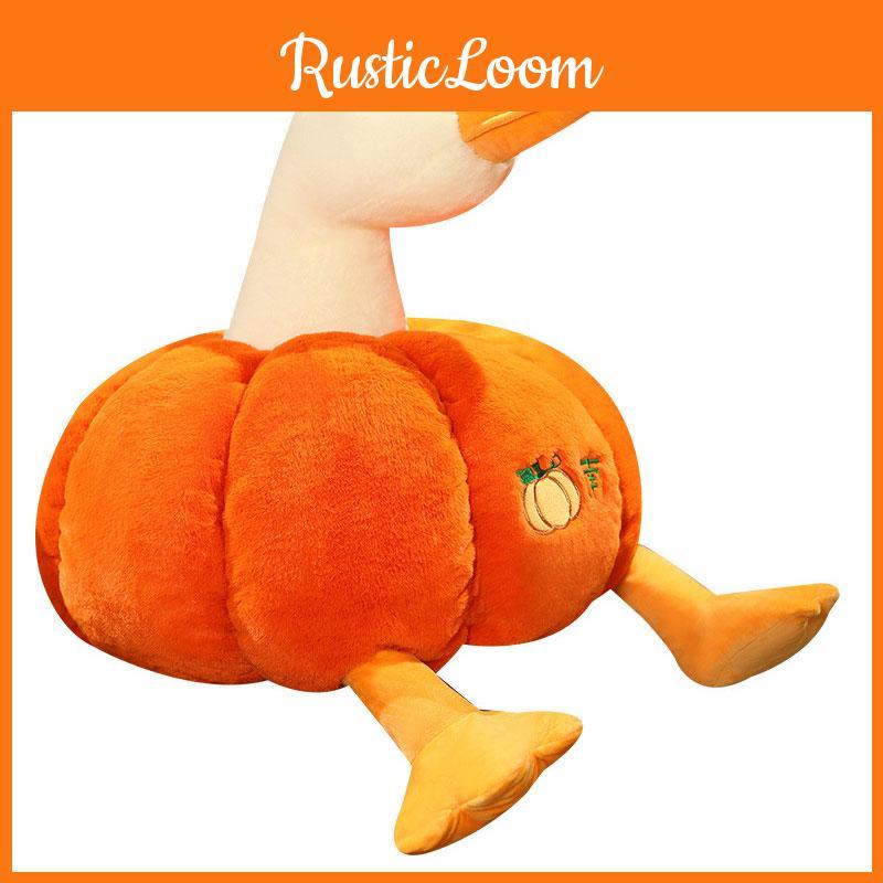 Pumpkin Duck Plush Toy Cute Gift For Kids And Animal Lovers