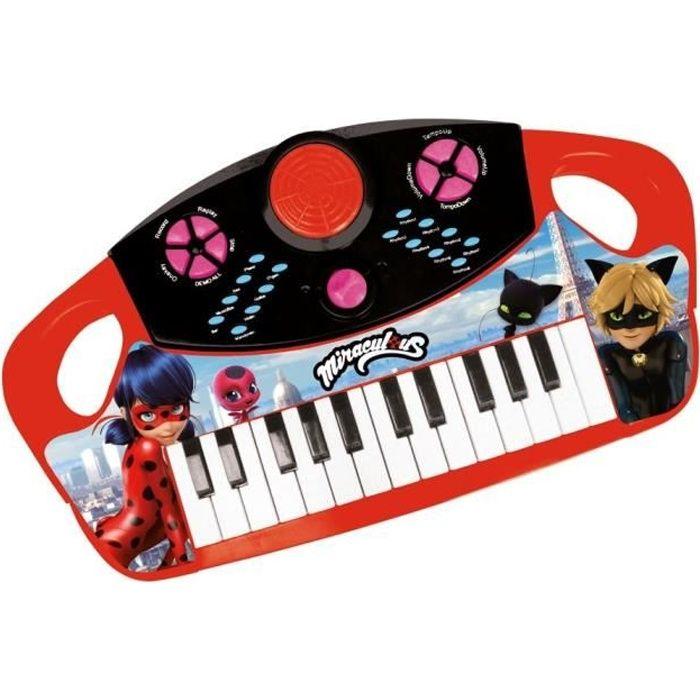MIRACULOUS LADYBUG Piano électronique à 25 touches - 8 mélodies - 8 rythmes - 8 instruments