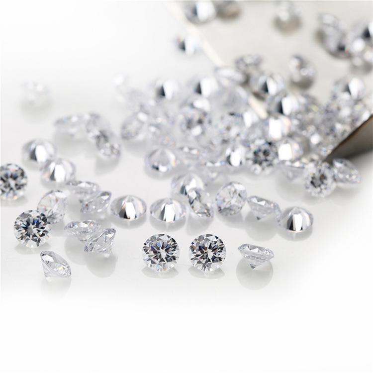 Mr. Xu Jewelry: Round White Zircon Stones (0.8-3.0mm, AAA Quality)