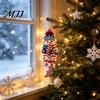 Indoor Outdoor Festive Decor 2026 Patriotic Snowman Christmas Ornament, Acrylic Hanging for Tree, Tree Ornament Holiday Pendant Home Party Accessory