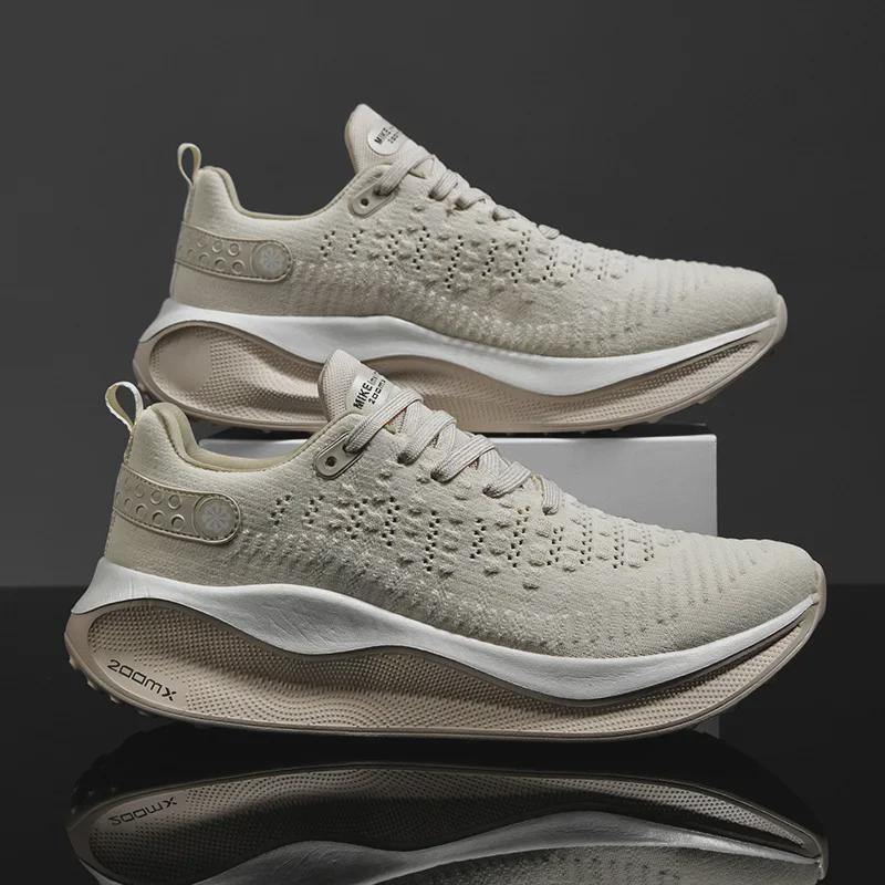 2024 Spring/Summer Men's Thick-Soled Breathable Running Shoes