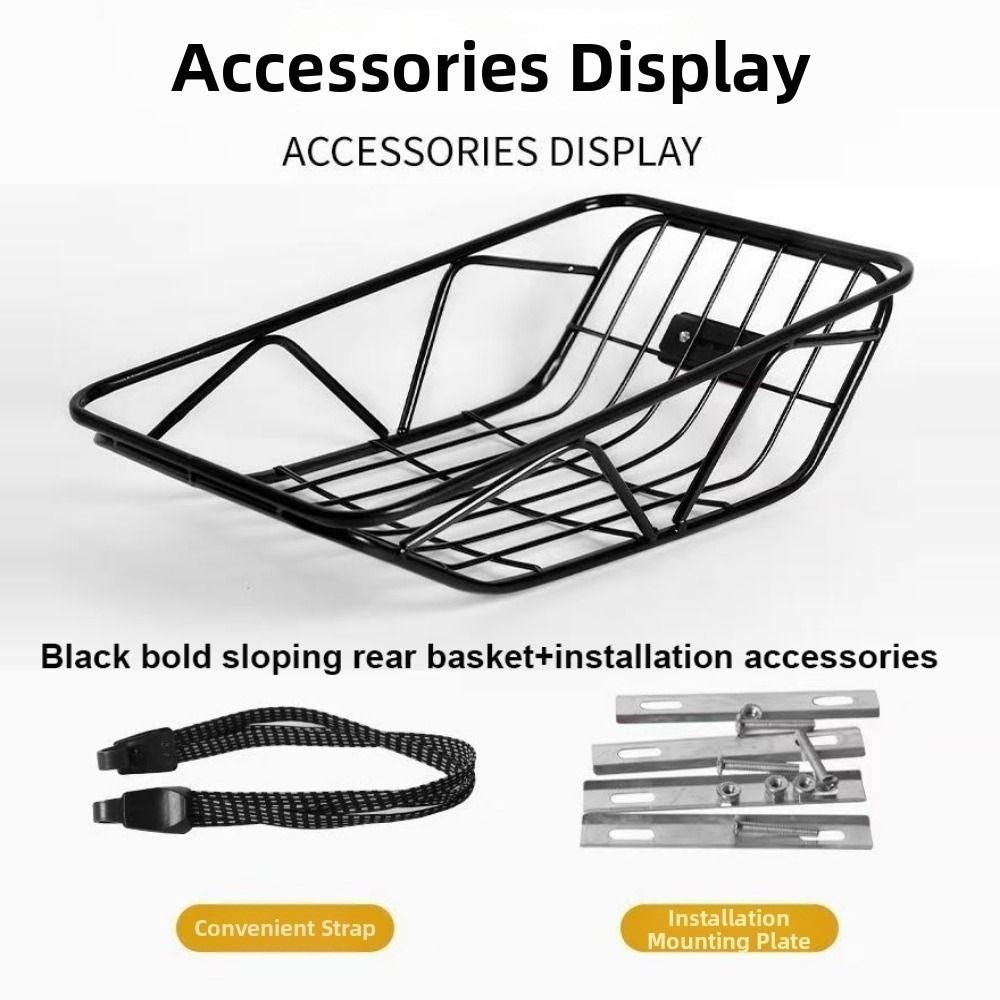 Easy To Install Student Riding Storage Basket Bicycle Basket  Electric Bicycles Accessories