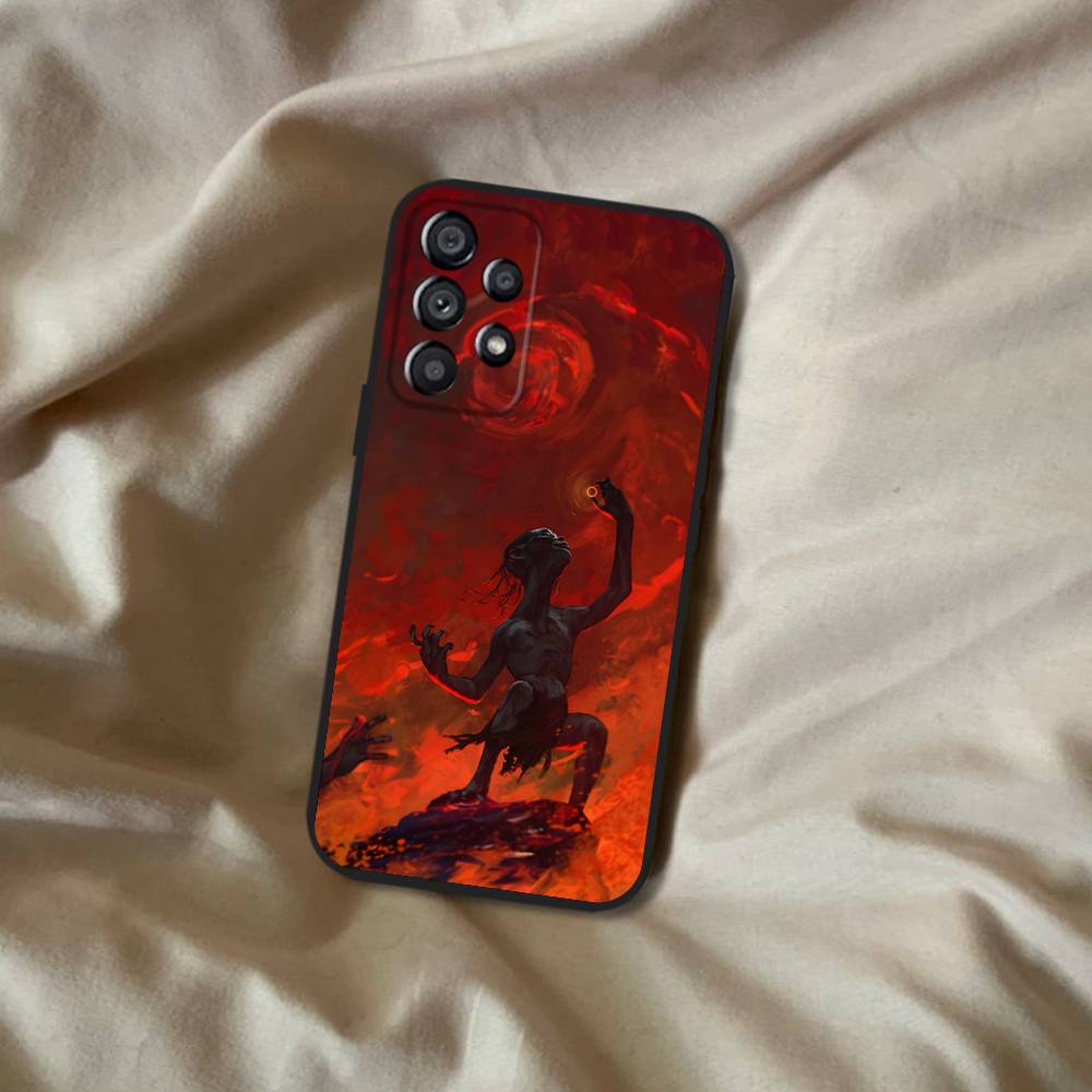 The R-Rings Gollum-S Of L-Lord Phone Case For Samsung Galaxy A20,A21s,A22,A31,A32,A52,A53,A72,73,A80 Soft Black Cover