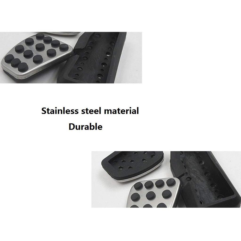 Plouluyt Car Pedal Gas Brake Clutch Accelerator Pedal Pad Plate Cover for 2013-2020 Vezel V-V 2015-2020(MT)