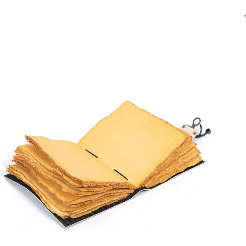 Spell book of shadows journal blank mother of earth deckle edge paper vintage inspired leather journal notebook diary