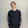 European and American Y2K Dark Style Letter Printed Long Sleeved Gothic Street Top for Men and Women
