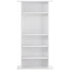 Media Storage Cabinet 5 Layers Adjustable DVD Shelves Holds 240 CDs White