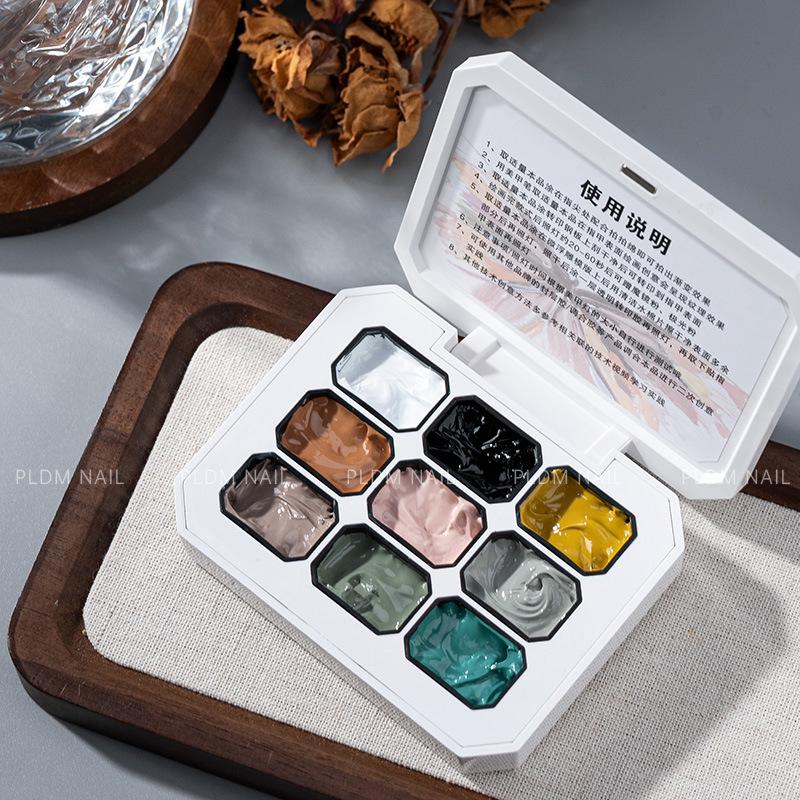 Nail Art Gradient Gel: Alcohol Resistant, Smudge-Proof, Mirror-Finish with Carving Texture