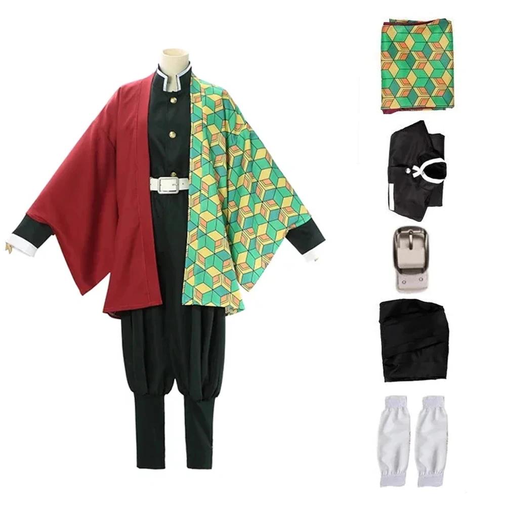 Japanese Anime Demon Slayer Cosplay Tanjiro Nezuko Cosplay Shinobu Kimetsu No Yaiba Tomioka Costume Cartoon Halloween Part Gifts