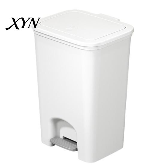 Narrow Trash Can Pedal Can, with Dual-mode Lid, Easy Access Garbage Modern Bathroom Waste Odor-proof Slim Solid Color Basket, for And Kitchen Bin