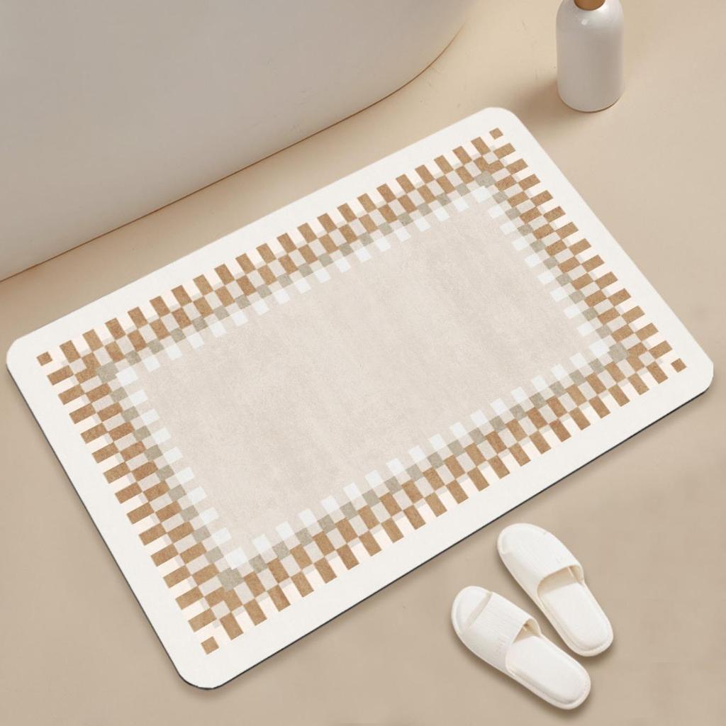 Potisk diatom Koupelna zahušťovací rohož Vana Protiskluzové koberce V umyvadle Vana Boční podlaha Koberec Sprcha Rohožka Rohožka Paměťová pěna 3D Pad