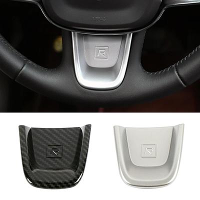 Pre Volvo XC40 2019 2020 2024 2024 Tlačidlo spínača na volante Obloženie krytu uhlíkových vlákien Farba strieborná ABS nálepka