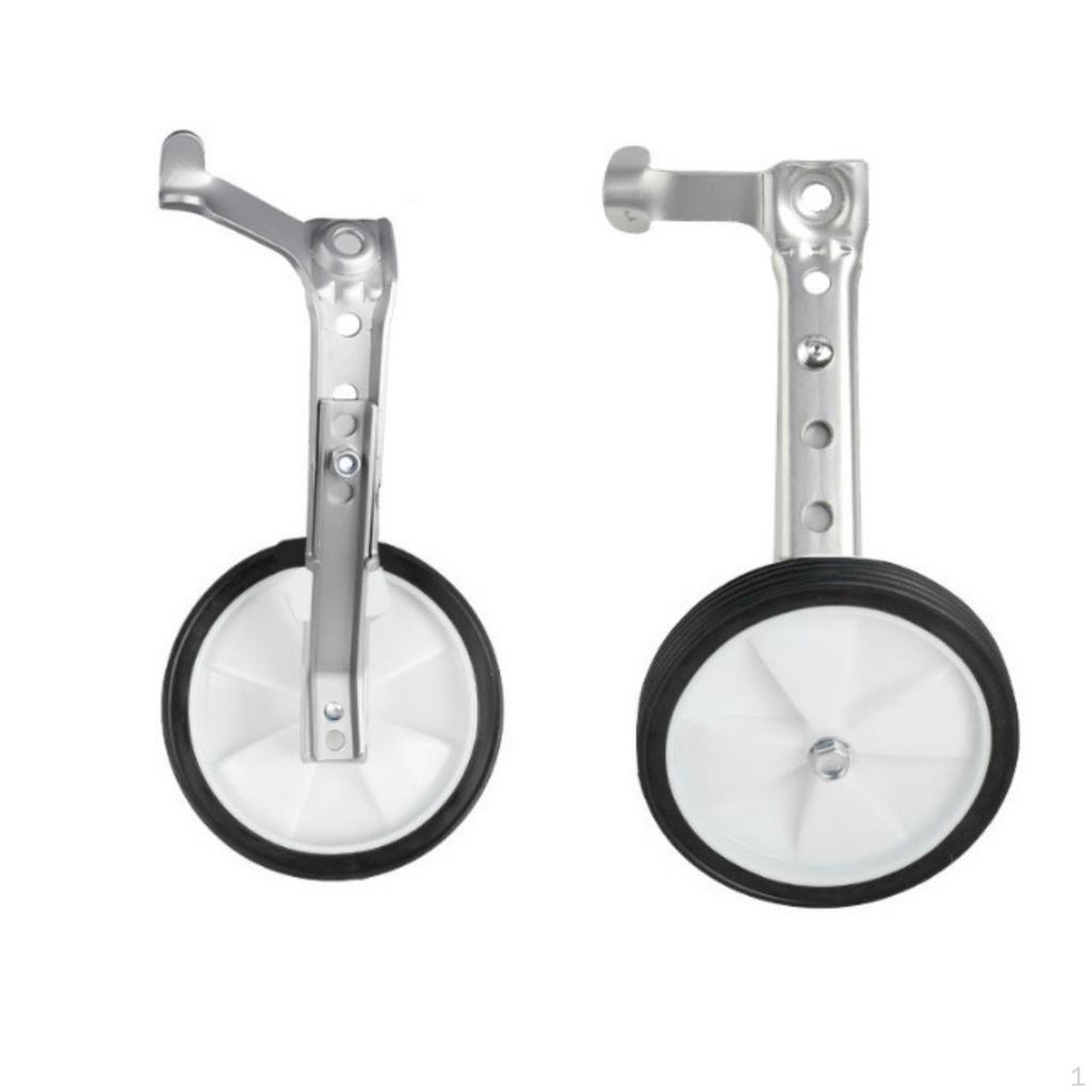 Bike Training Wheel Kit Heavy Duty Wheels with Brackets Adjustable Balance