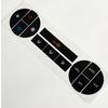 70*180mm AC Button Repair Stickers Black High-Quality