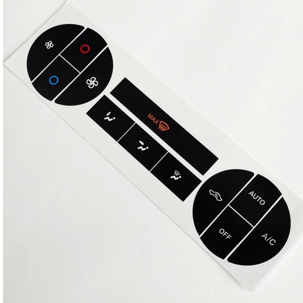 70*180mm AC Button Repair Stickers Black High-Quality