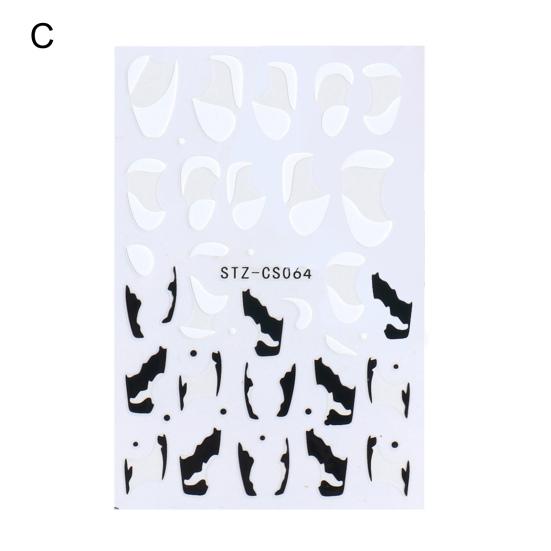 Immagini vivaci Cursori per unghie Delicati e leggeri Glitter fai da te Linea francese Scintillanti decalcomanie a strisce oblique