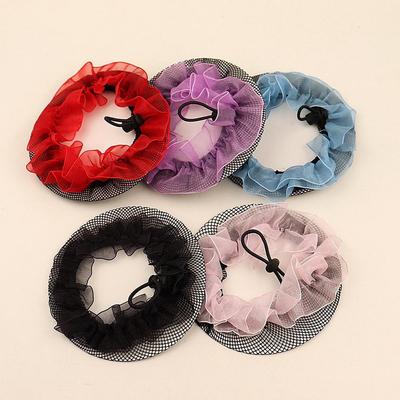 Red para el pelo invisible Bolsillo de red Diadema sin costuras Niñas Danza Ballet Tocado Accesorios para el pelo Moño Adorno para la cabeza