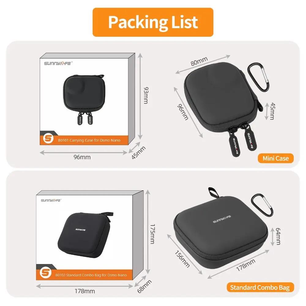 New Protective Camera Storage Bag Shockproof Hard Carrying Case Waterproof Handbag for DJI Osmo Nano Action Camera Accessories