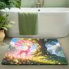 Ash Ketchum and Pikachu City Lightning Print Non-Slip Doormat Soft Floor Mat