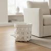Decorative Woven Laundry Basket Space-Saving with Textile Lining