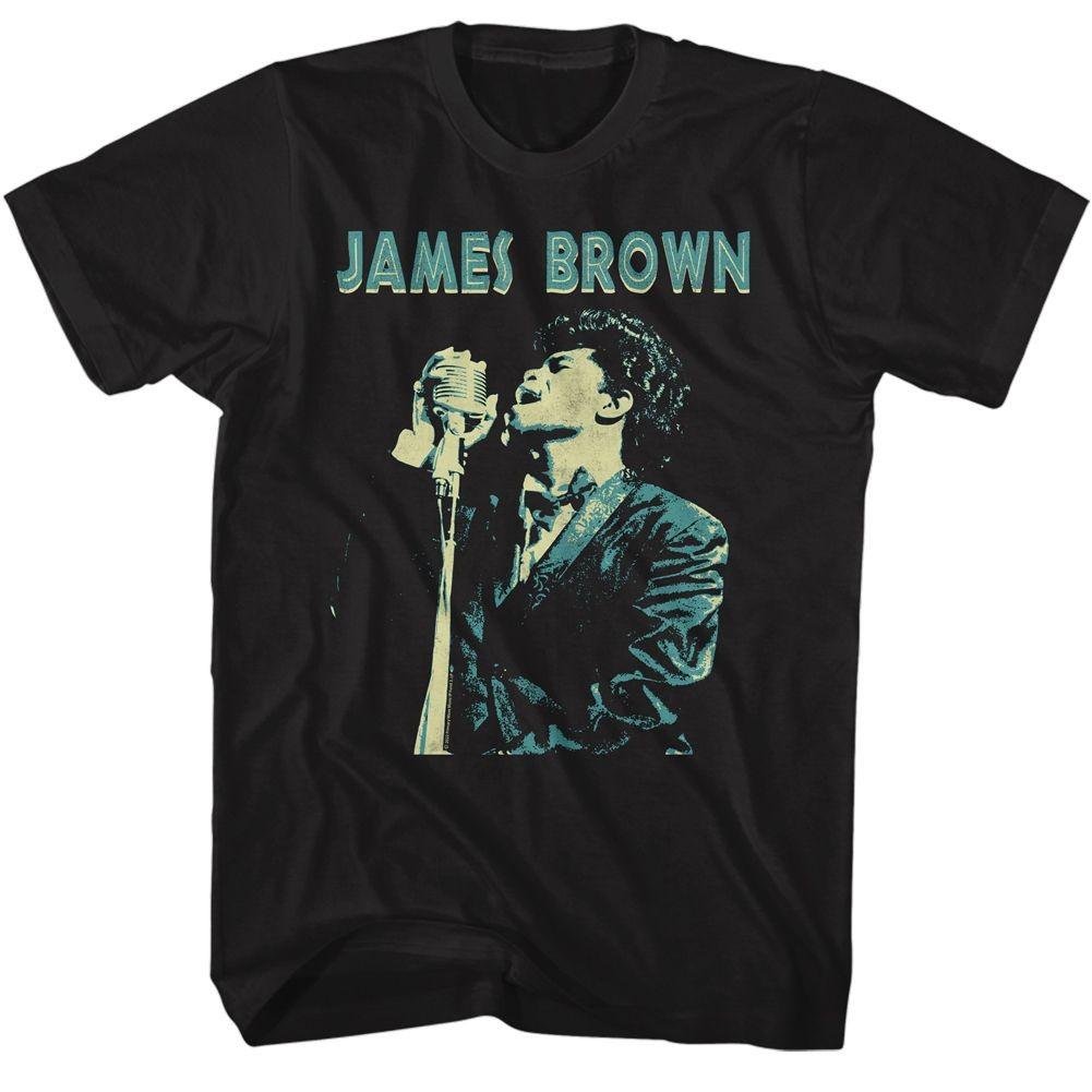 James Brown Singing Music Shirt L