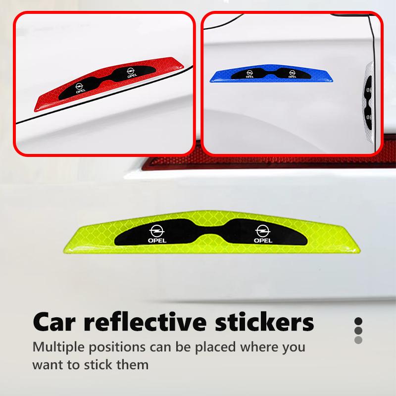 AAAYS1 For Opel 4pcs Car Door Edge Protector Guard Strip Scratch Bumper Sticker Insignia Astra G J F K Vectra C H Corsa C B D Omega