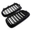 Rhyming Car Front Bumper Kidney Grille Black Dual Slat Grill Fit For BMW X5 F15 X6 F16 2014-2017 Car Modified Parts