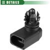 Motoforti Ambient Air Temperature Sensor, for GMC Sierra 3500 HD 2007-2014, Plastic, No.25775833, Black