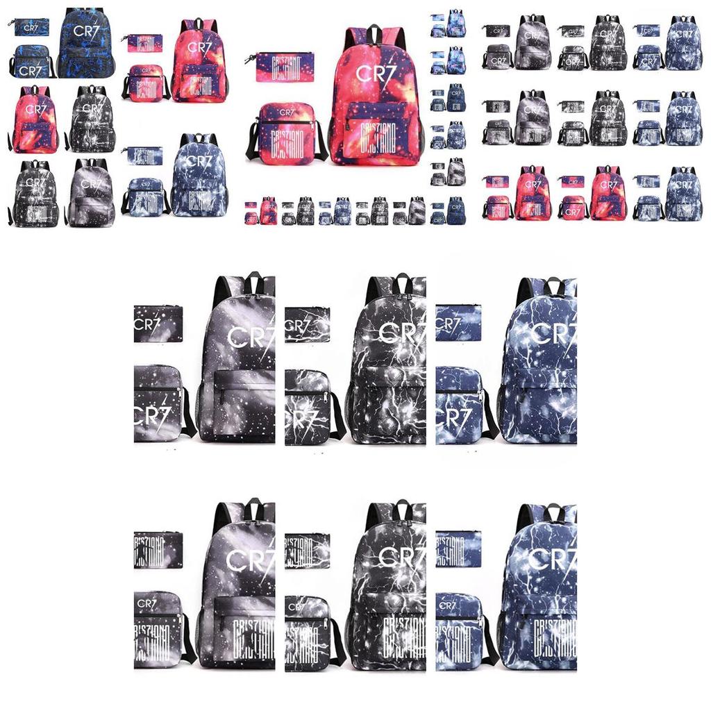 Fashionable Cr7c Teenager Backpack Set With Pen Bag Wholesale