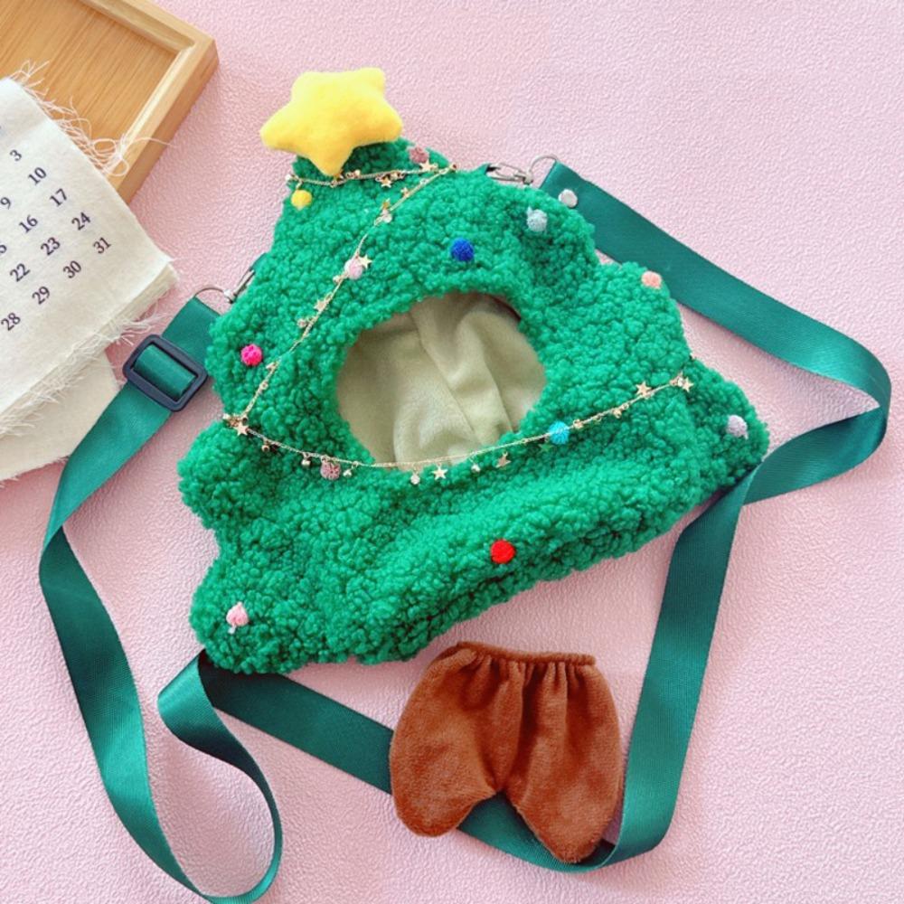 Crossbody 20CM Cotton Doll Clothes Christmas Tree Plush Toys Clothes  Doll Accessory