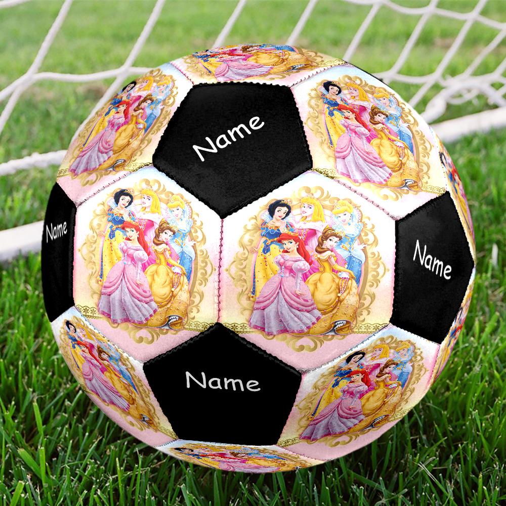 Custom Name Princess Theme Size 5 Soccer Ball, Suitable for Both Indoor and Outdoor Matches, a Gift Suitable for Everyone.