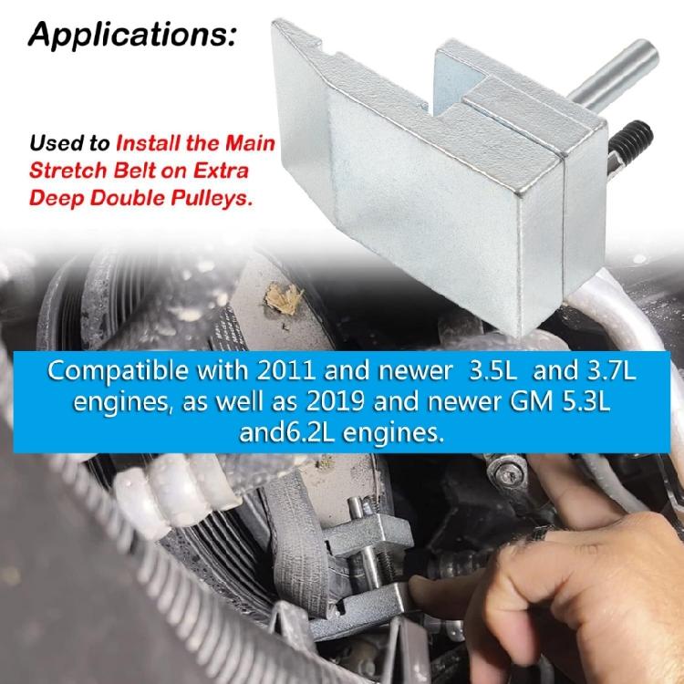 Industrial Stretch Belt Installer Automotive Maintenance Tool Engine Repair Tool 59350 Simple Operate for Double Pulleys