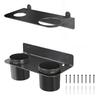 Space Saving Wall Mounted Funnel Holder with Two Drip Cups Fits Funnels 5 To 16 Inches for Garage Organization