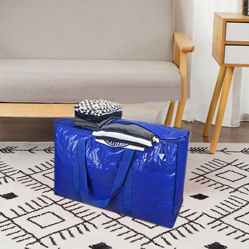 

Thickened Quilt Clothes Storage Bag Tagged Pocket Luggage Packing Bag Clothes Moving Bags Quilt