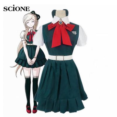 Anime Danganronpa 2 Despair Sonia Nevermind Cosplay Dress Woman Party Halloween Costume JK School Uniform 6 Pcs Full Set