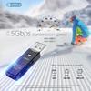 USB3.0 Micro SD Card Reader 5Gbps 2-in-1 SD Card Reader For SDXC SDHC MMC
