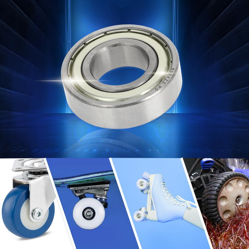 Motoforti 6004ZZ Deep Groove Ball Bearings P0 20x42x12mm Lubricated Bearings Double Metal Seal Scooter Skateboard Wheel