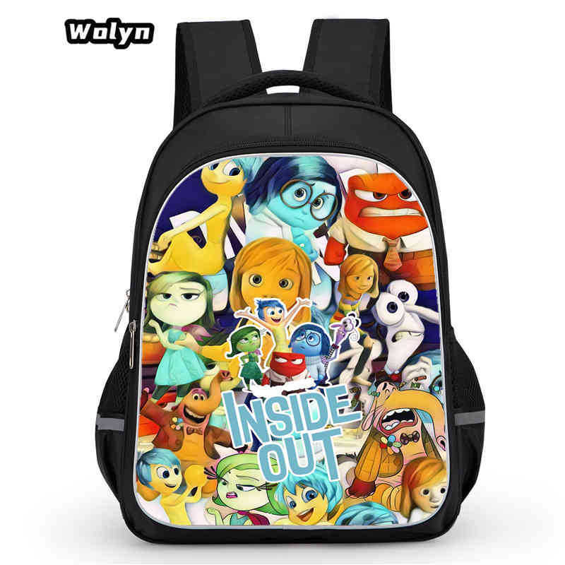 Mind Secret Service 2Ide Out Simple Cute Backpack Student School Bag Backpack