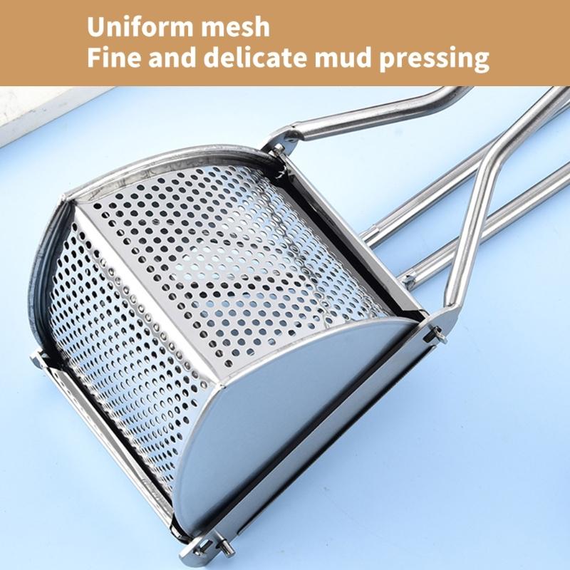 Professional Fruits and Vegetables Masher Multifunctional Stainless Steel Potato Ricer Multipurpose Mashing Tool