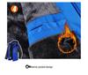 Men's Plus Size Winter Down Jacket and Pants: Fleece-Lined, Thick, Windproof, Waterproof Mountaineering Suit.