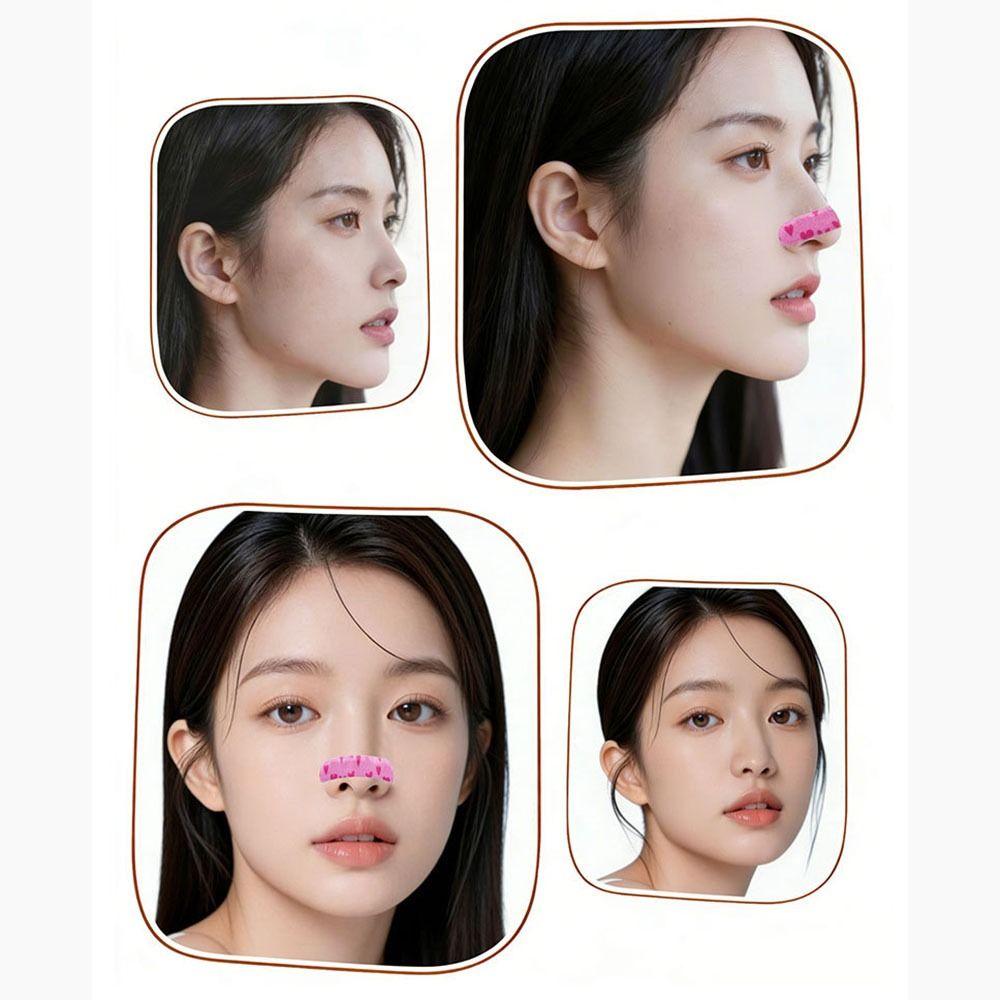 50Pcs Adjustable Nose Lifter Strips Flexible Shaping Nose Shaping Stickers Makeup Contouring Aid