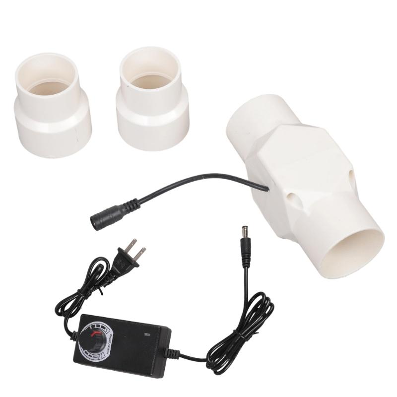 12V Abluftventilator Geräuscharm Inline Kanal Hydroponischer Luftgebläse Abluftventilator für Zuhause Badezimmer Grow Room Belüftung