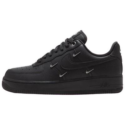 

Nike Air Force 1 Low 07 Lx Black Silver Mini Swoosh Womens HQ1180-001 36 чёрный
