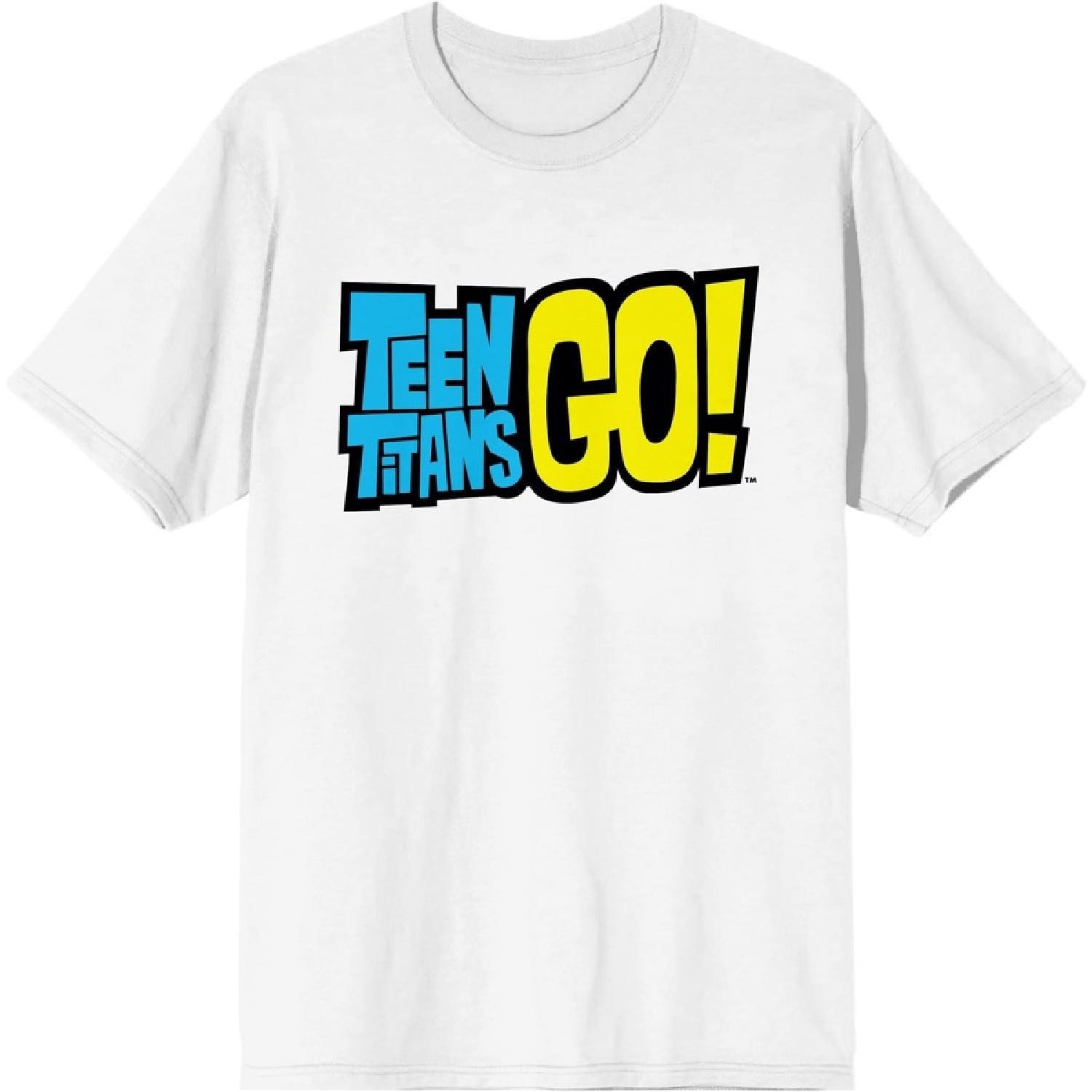 Teen Titans Go To The Movies Logo Men s White T-shirt XXXXXL белый