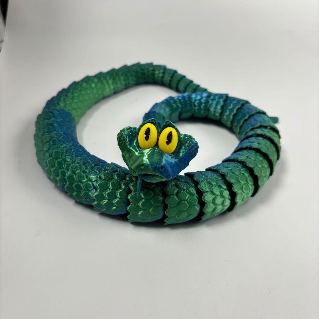 New 3D Printed Zootopia 2 Gary De'Snake Snake Statue Activity Joint Toy Simulated Snake Animal Model Children's Birthday Gift