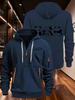 Autumn and winter men's and women's exquisite multi pocket zipper hooded sweatshirt, cute panda pattern, casual and comfortable