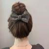 Diamond Bow Hair Ring Japanese Wavy Hair Tie Shiny Head Flower Tie Hair Rubber Band Korean Girl Women Head Rope