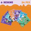JOYIN 72 Pcs Halloween Assorted Stationery Set, 24 Packs Halloween Theme Pencils, Rulers and Notepads Party Favor Set for Kids Classroom Gift Prizes,